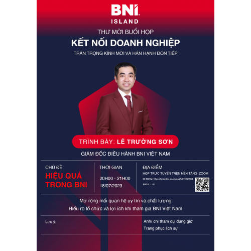 Kết nối Doanh Nghiệp B1-Hiệu quả trong BNI